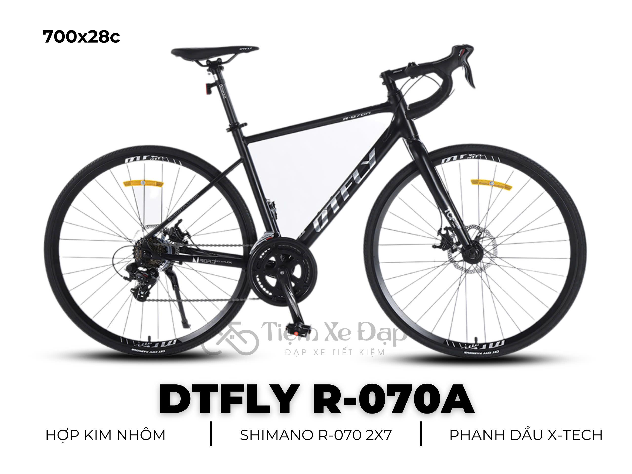 DTFLY R-070A Xe Đạp Đua - Khung nhôm, SHIMANO R-070, phanh đĩa heo dầu X-TECH