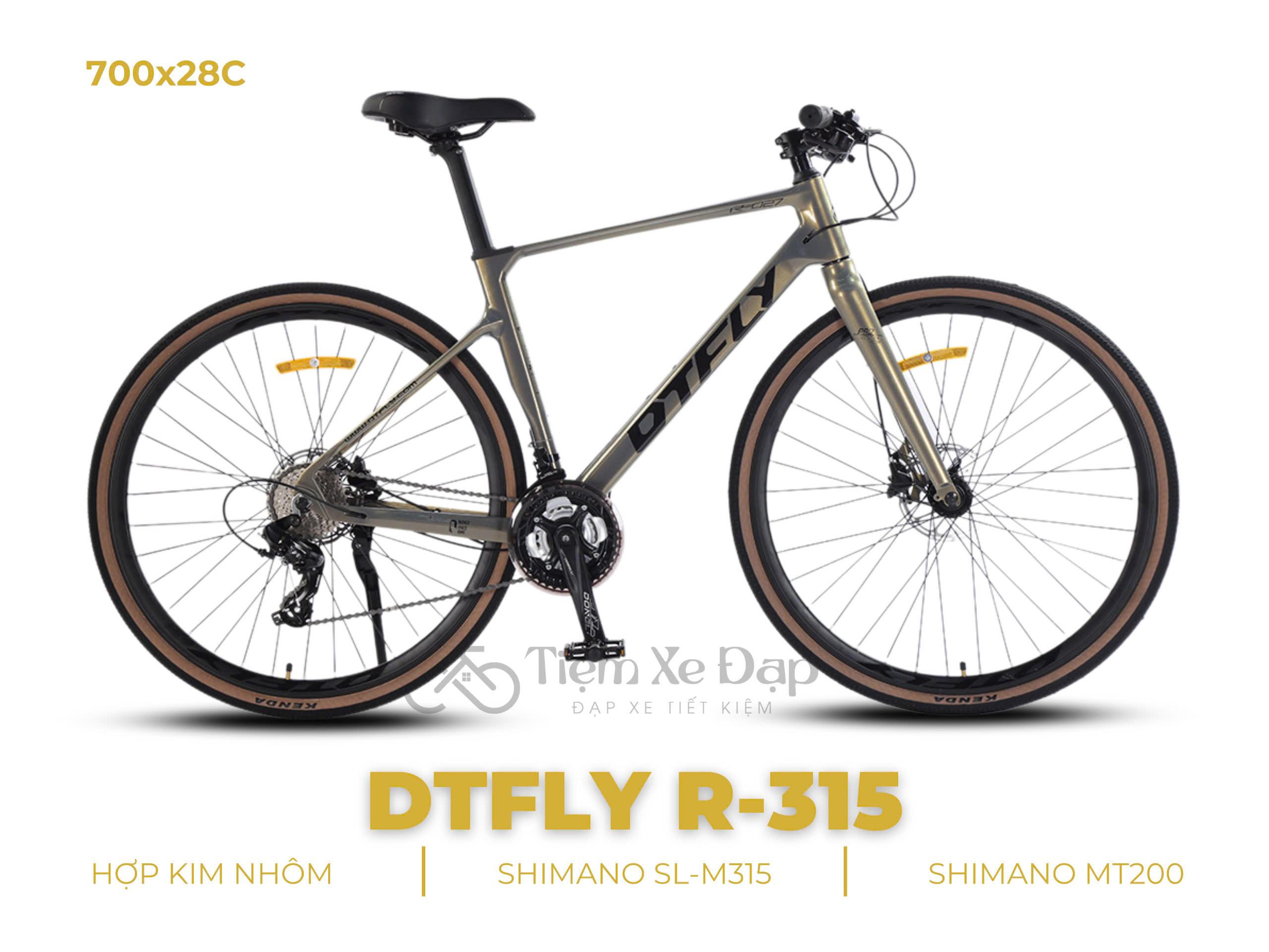 DTFLY R-315 Xe Đạp Touring Đường Phố - Khung nhôm, SHIMANO TOURNEY, 24 tốc độ