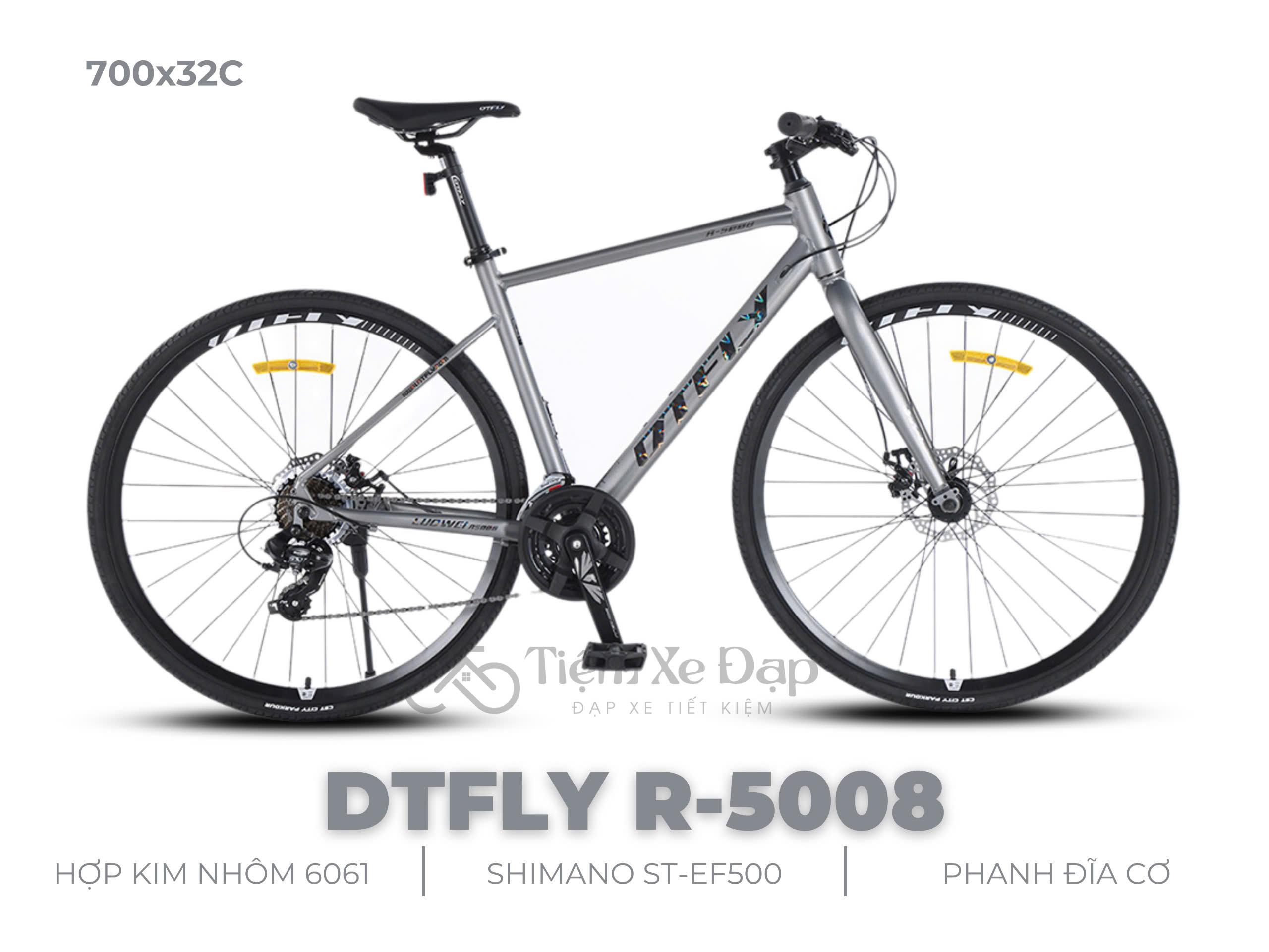 DTFLY R-5008 Xe Đạp Touring Đường Phố - Khung nhôm 6061, SHIMANO TOURNEY, 24 tốc độ