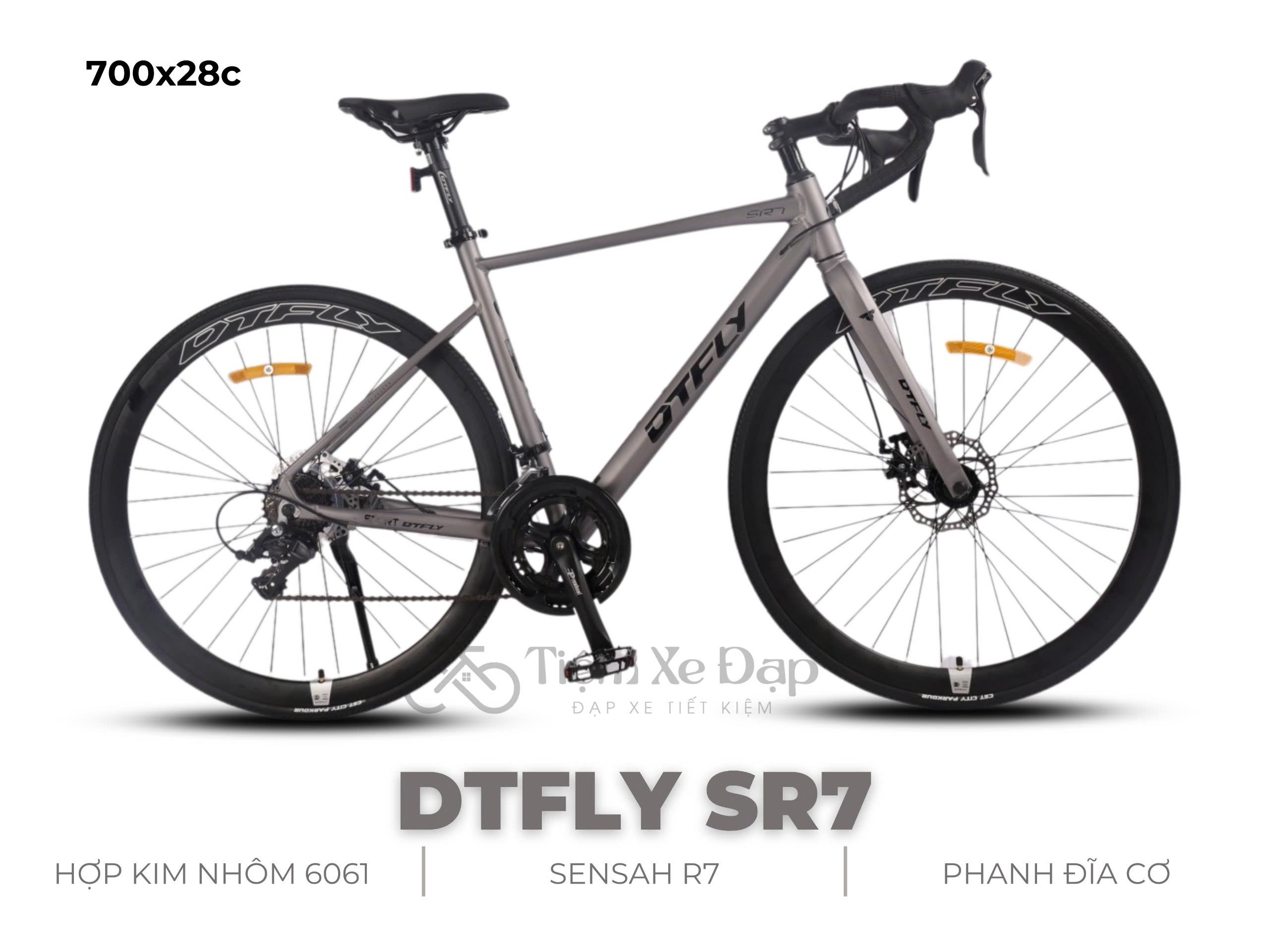 DTFLY SR7 Xe Đạp Đua - Khung nhôm 6061, SENSAH R7, 14 tốc độ
