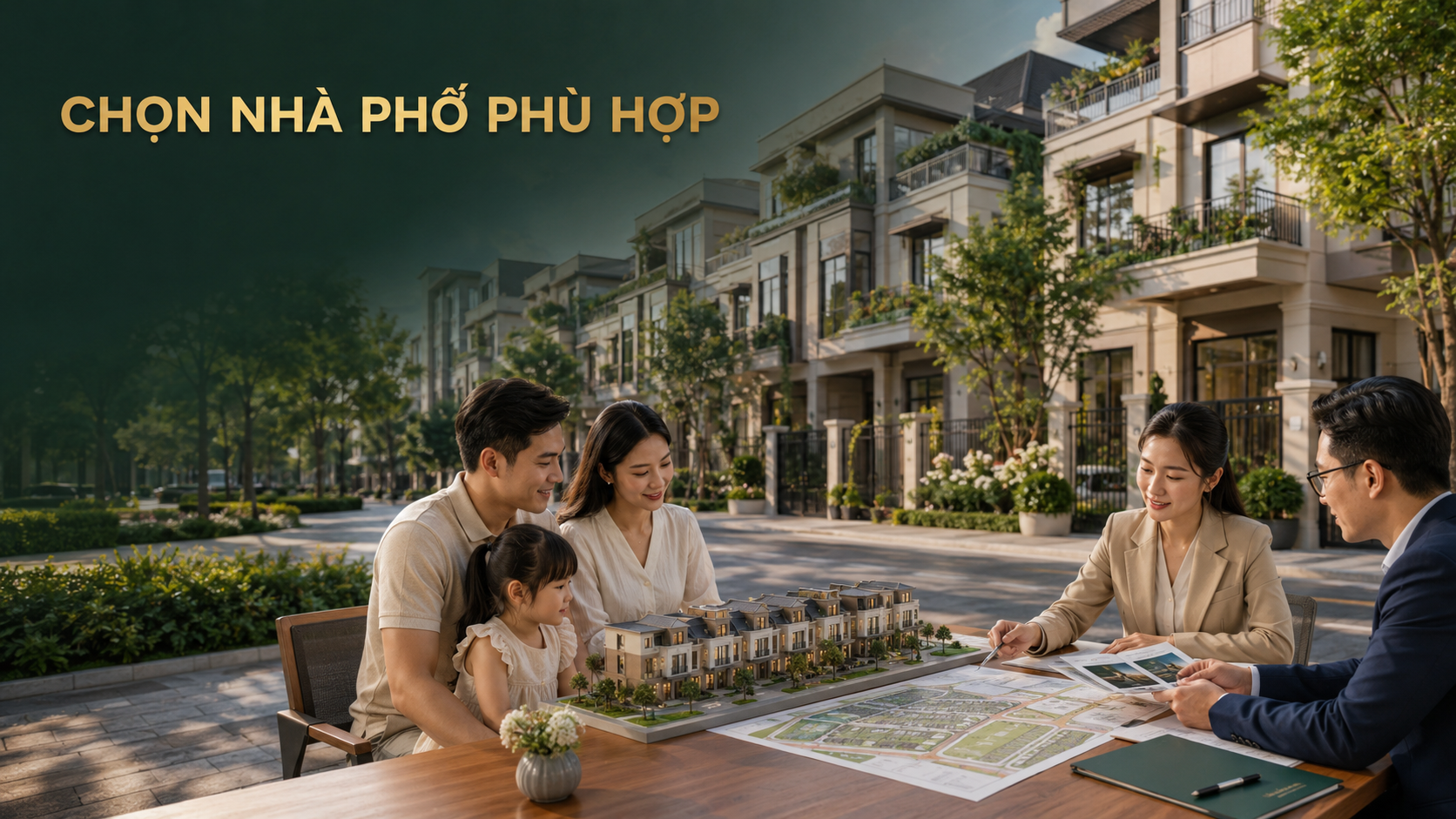 Khách hàng tìm hiểu cách lựa chọn nhà phố Vinhomes Saigon Park phù hợp