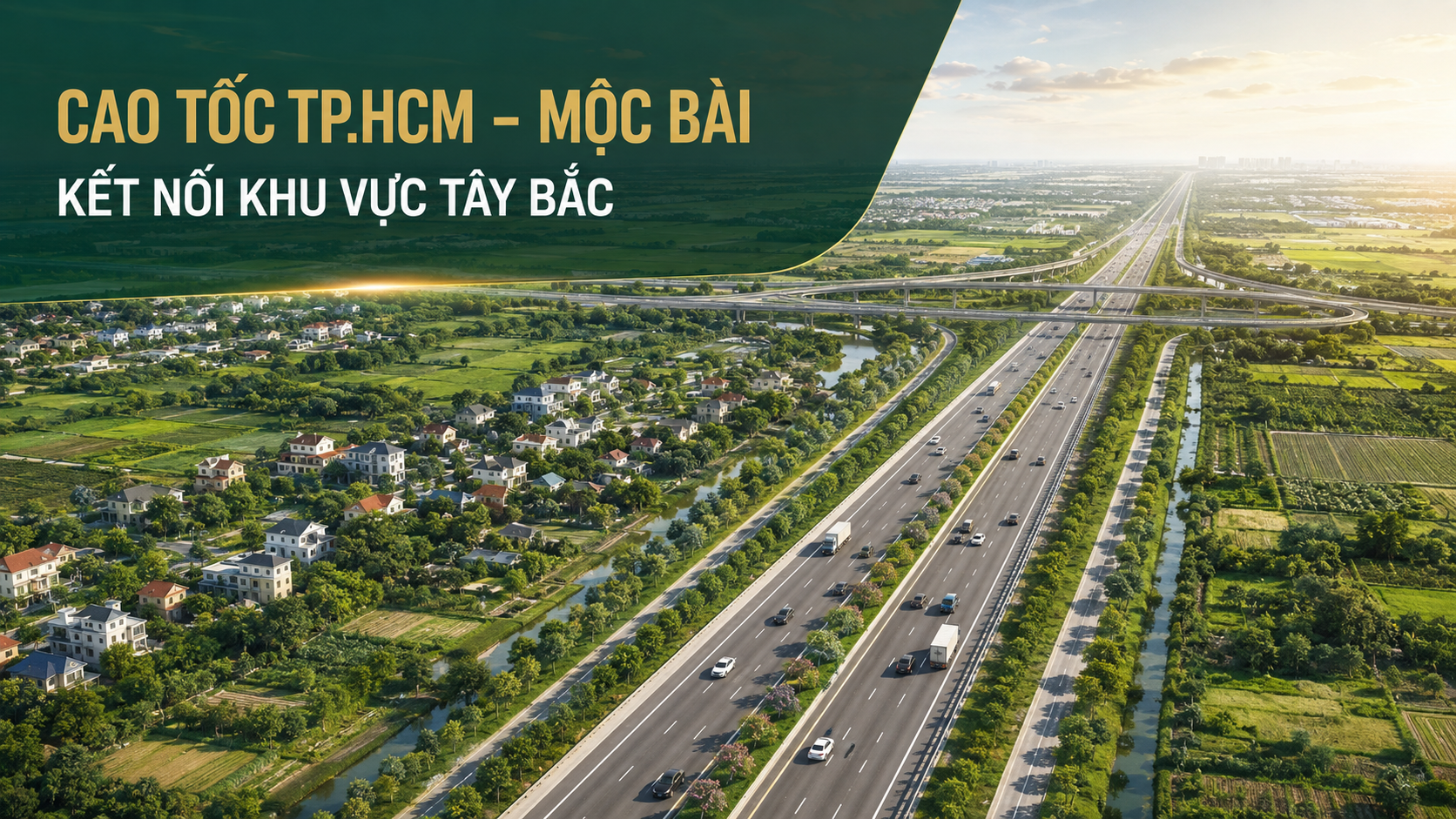 Cao tốc TP.HCM Mộc Bài kết nối khu vực Tây Bắc