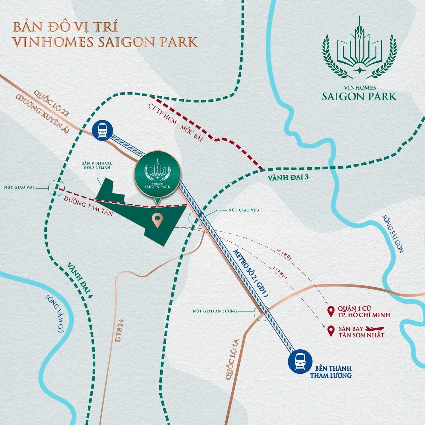 Vị Trí Vinhomes Sài Gòn Park Ở Đâu? 5 Lợi Thế Dẫn Đầu Tây Bắc TP.HCM